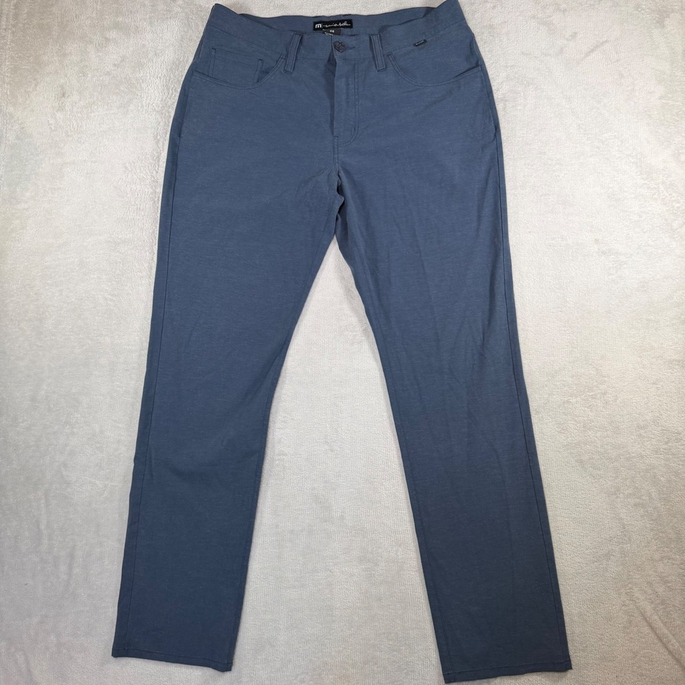 TravisMathew Open‎ To Close Blue Grey Stretch Golf Pants Mens 34 78399-00